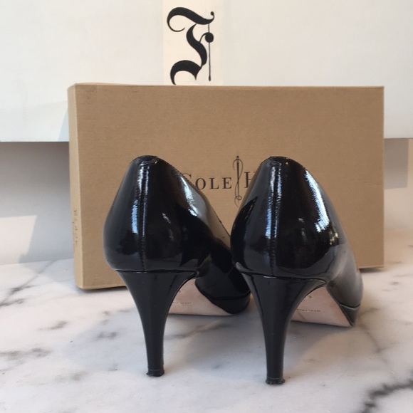 HP🌼❣️Cole Haan Chelsea Patent Platform Pump 7B - Picture 5 of 8